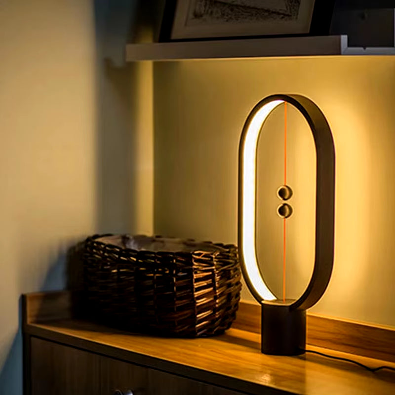 LED Mini Balance Table Lamp - USB Night Light for Bedroom Decor