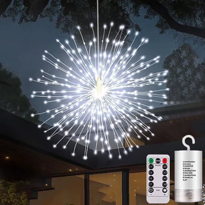 Firework Fairy Lights – Hanging Starburst Globe Decor