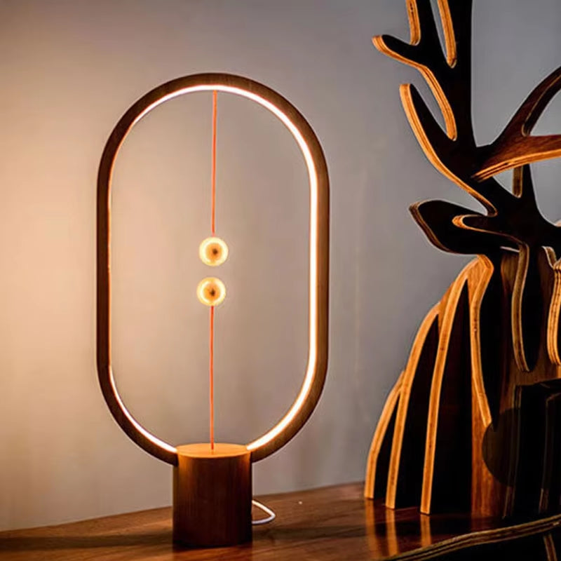 LED Mini Balance Table Lamp - USB Night Light for Bedroom Decor