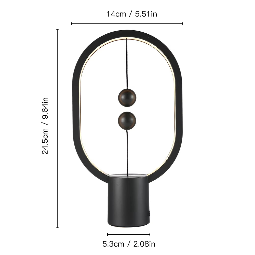 LED Mini Balance Table Lamp - USB Night Light for Bedroom Decor