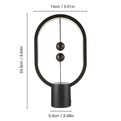 LED Mini Balance Table Lamp - USB Night Light for Bedroom Decor