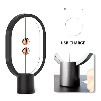 LED Mini Balance Table Lamp - USB Night Light for Bedroom Decor