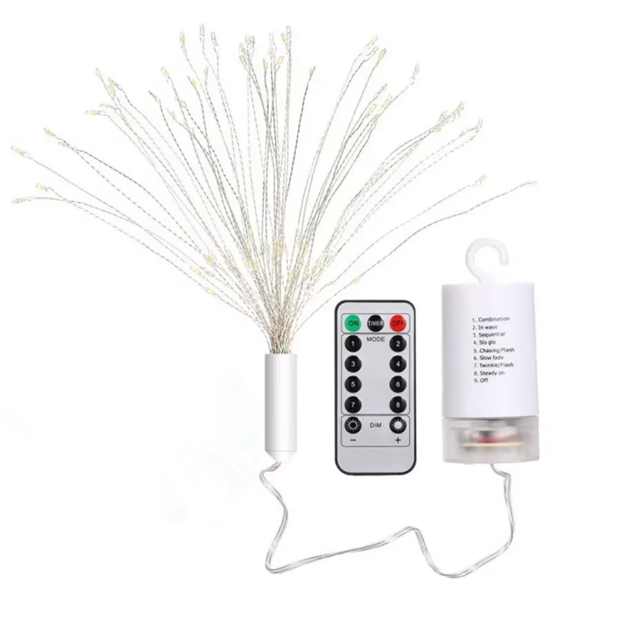 Firework Fairy Lights – Hanging Starburst Globe Decor